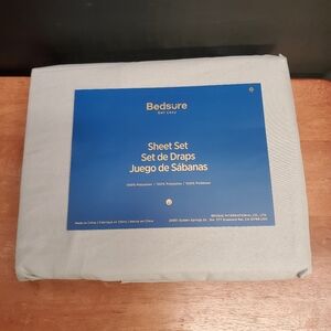 Twin Size Sheet Set Light Gray